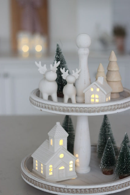 Weihnachtsservietten 'Cosy Christmas Village' – 20 Stück, 3-lagig, Für Festliche Tische