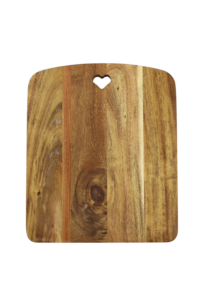 Natural Acacia Heart Chopping Board - Large | Pretty Little Home