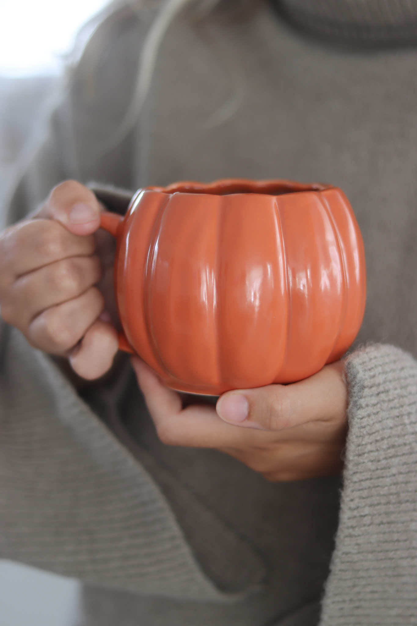 Large Pumpkin Mug - Autumnal Orange | Pretty Little Home