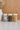 Set 3 Bamboo Storage Jars - Hearts&Dots White lid 1000ml