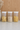 Set 3 Glass Bamboo Jars - Hearts&dots /White Lid 1400ml