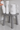 Square Wooden Stool - Round Leg/Grey