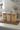 Set 3 Bamboo Storage Jars - Hearts&Dots Natural Lid 1000ml