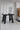 Solid Pine Wood Stool - Black
