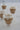 Double Wall Glass Stacking Mugs - White Hearts