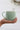 Heart Handled Ceramic Mug - Green Gold Rim