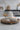 Stacked Ceramic Pumpkins-White/Silver
