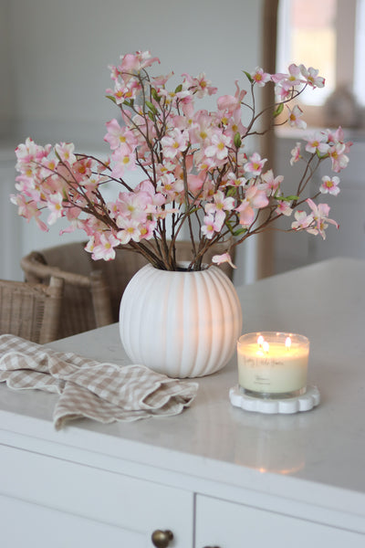 Pink Dogwood Ceramic Vase Styling Bundle | Pretty Little Home