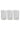 Set 3 Bamboo Storage Jars - Single Heart White lid 1000ml