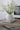Textured White Ceramic Vase