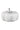 Ceramic Pumpkin White/Silver Stalk - Large