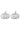 Ceramic Pumpkin White Polka Dot - Medium 2Pc Set