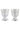 Egg Holder - White/Hearts Dots 2 Pc Set