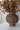 Round Rattan Vase with Handles – Brown