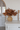 Scalloped Round Rattan Vase – Natural