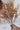 Faux Burnt Orange Autumnal Eucalyptus Spray