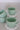 Ensemble de tasses en céramique avec anse en forme de cœur - Bordure verte et dorée